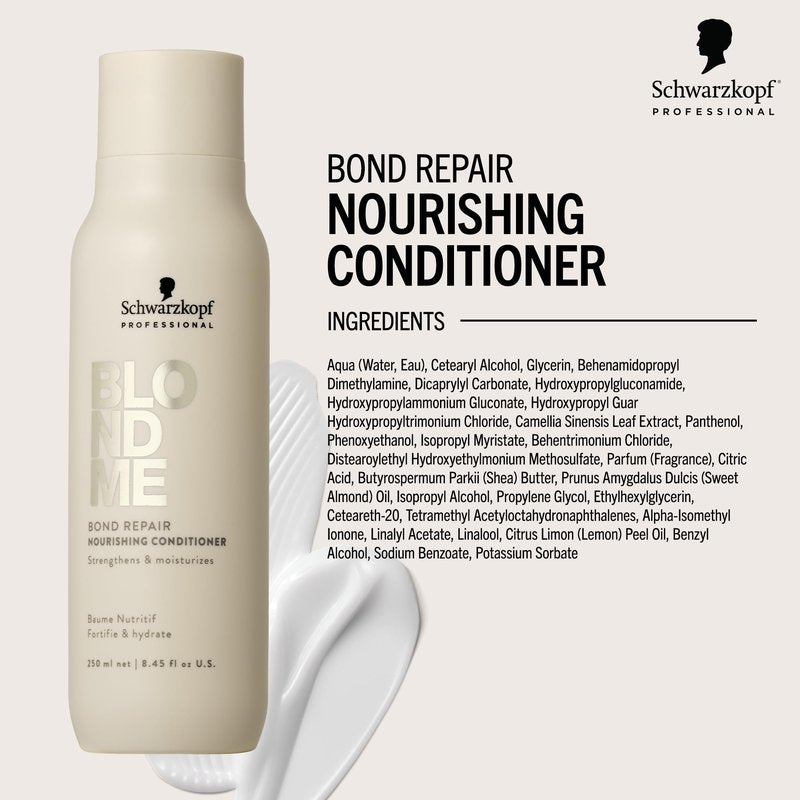 BlondMe Bond Repair Nourishing Conditioner for Blonde Hair | Adds Moisture and Softness | Lightweight, Nourishing & Detangles |For Blonde, Lightened, & Grey Hair