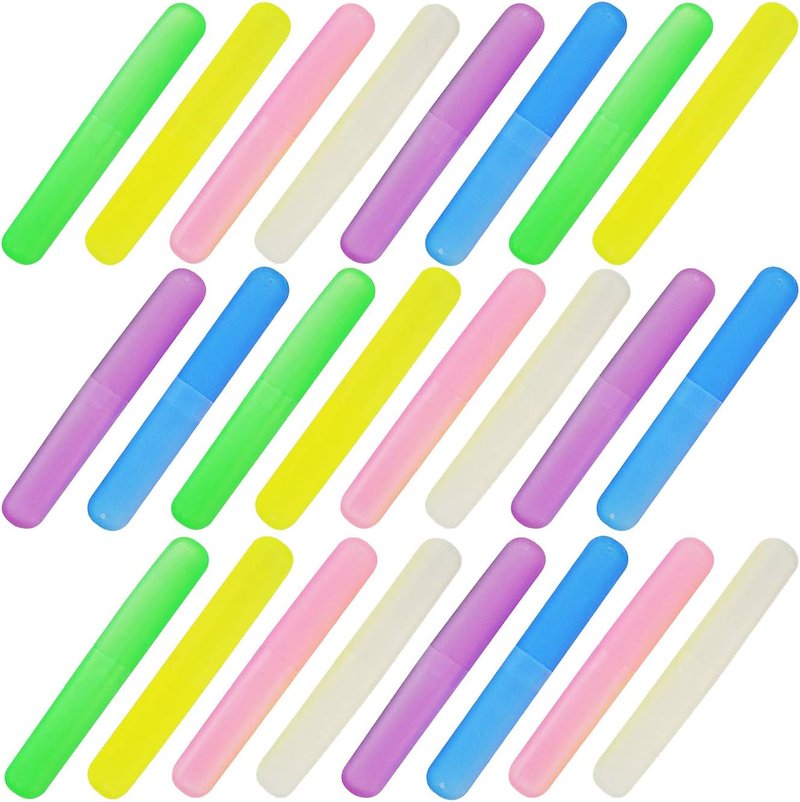 Portable Dust-Proof Toothbrush Case Set - 48PCS in 6 Colors | Ideal for Travel & Daily Use