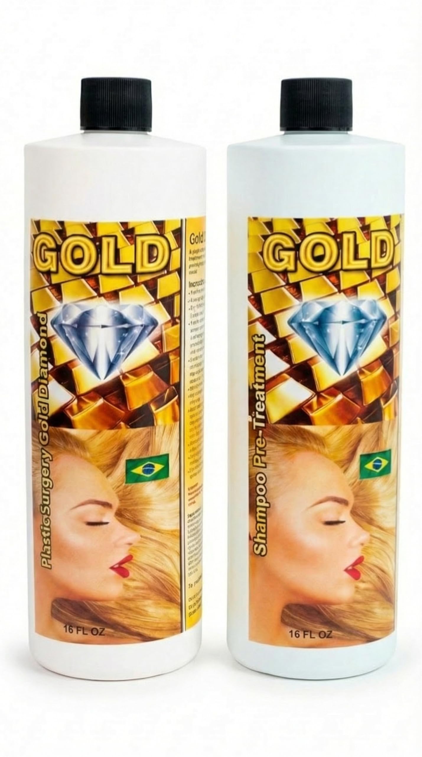 KERA FRUIT Cirugia Capilar Gold Diamond 16oz Incluye Shampoo Tratamiendo De Keratina Oro