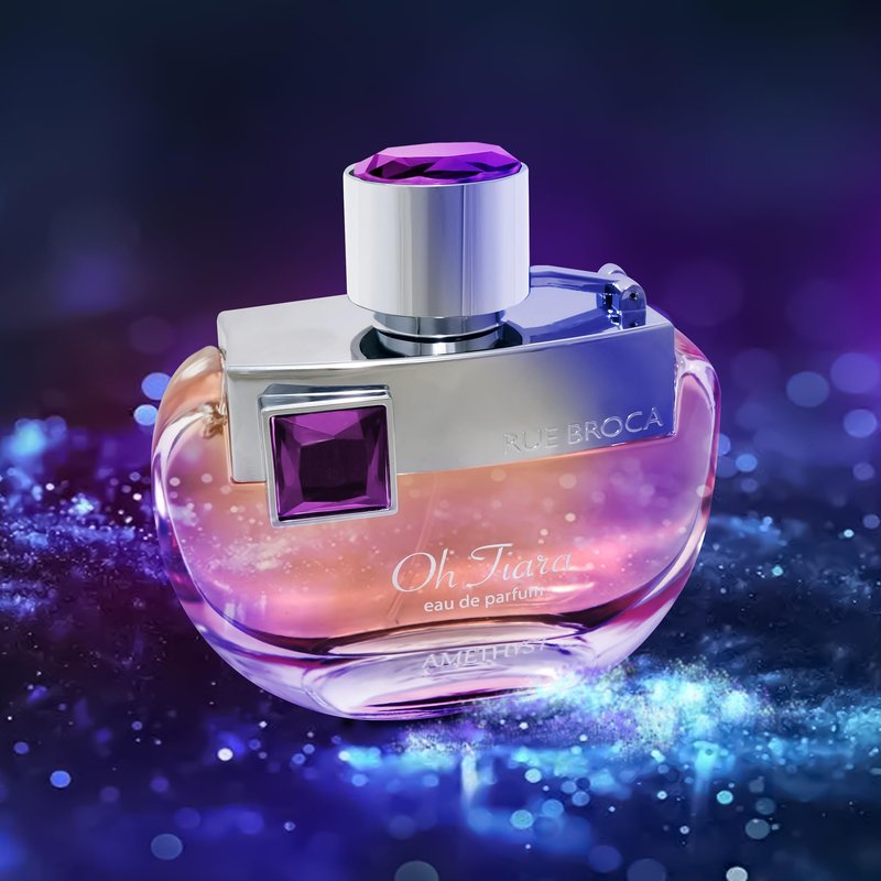 Rue Broca Oh Tiara Amethyst Eau de Parfum For Women, 3.4 Fl. Oz – Dreamy Romantic Floral and Fruity Fragrance