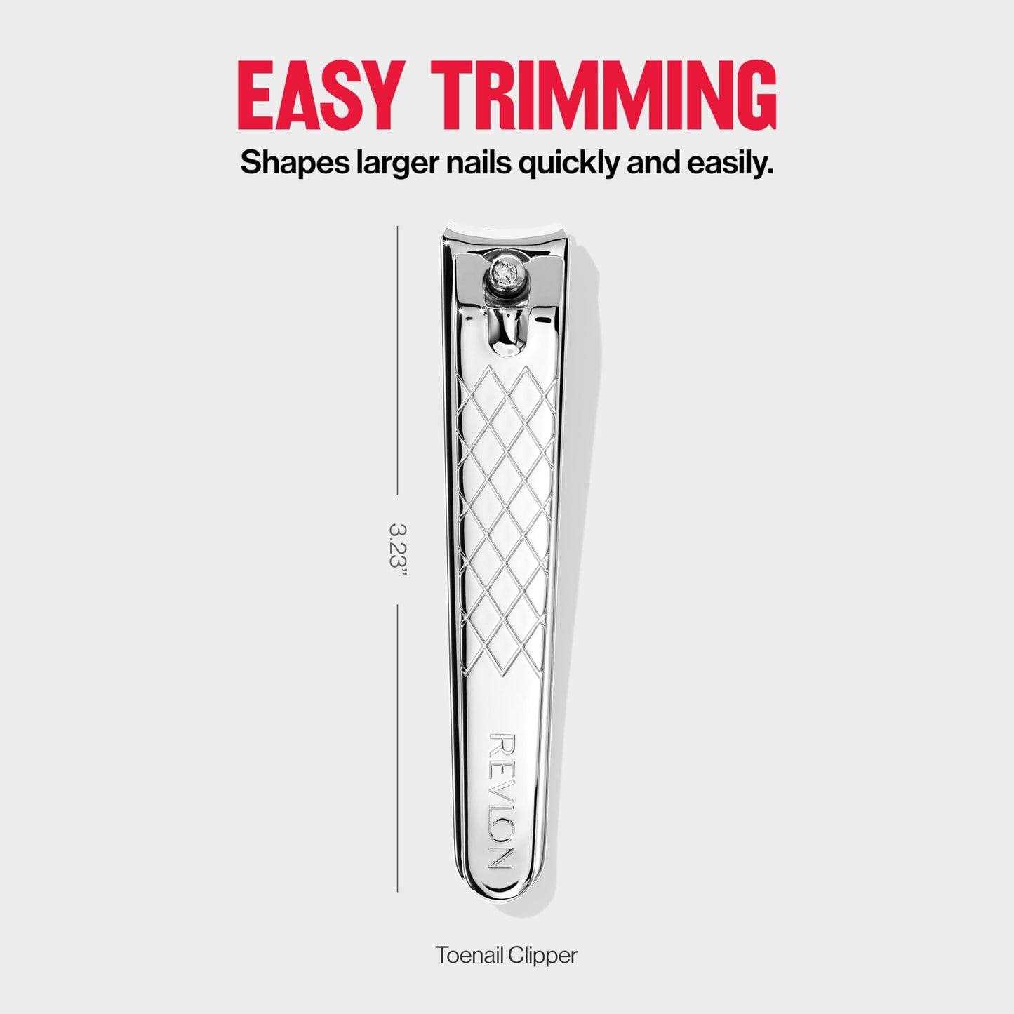 Revlon Toenail Clipper with File, Nail Care Tool with a Curved Blade for an Accurate Trimming and Grooming, Easy to Use (Pack of 12)