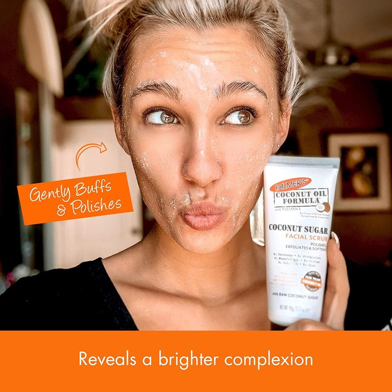 Palmer's Coconut Sugar Facial Scrub 3.17 Ounce (Pack of 2)