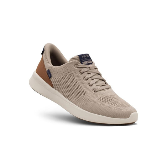 Kizik Lima 2 Slip On Shoes for Men: Comfortable All-Day for Walking, Gym, or Casual Wear, Wide Toe Box Available, Slip in & Stand Out, Hands Free - Lite Taupe X-Wide M15