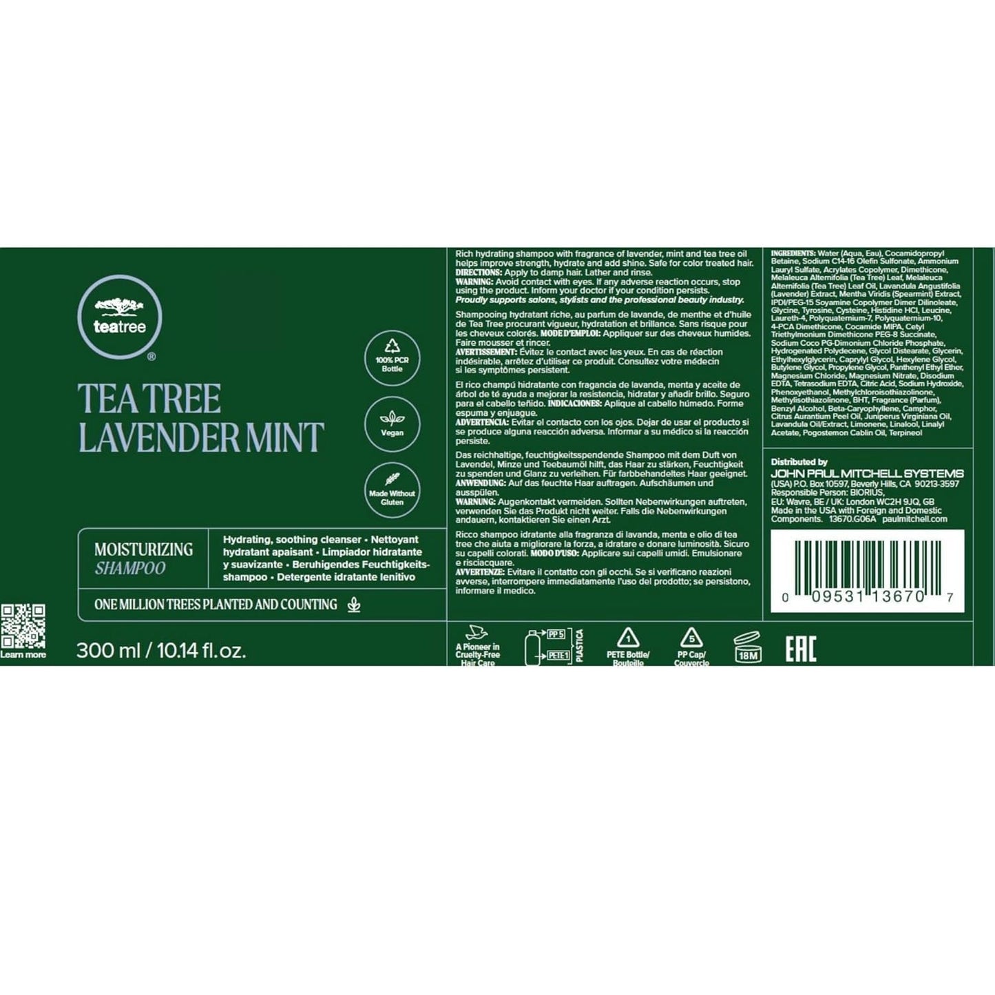 Tea Tree Lavender Mint Shampoo and Conditioner Duo Set (Gift Set)