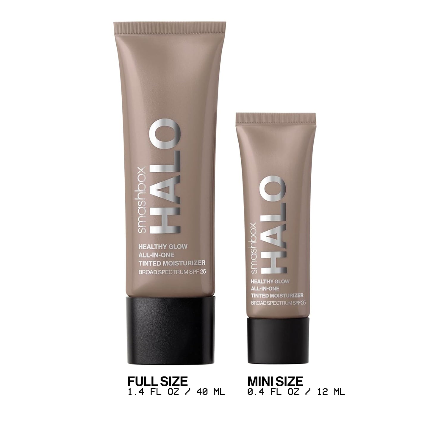 Smashbox Halo Healthy Glow Tinted Moisturizer with SPF 25 | 24-Hour Hydrating Skin Tint with Buildable Coverage and Dewy Finish | Hyaluronic Acid & Niacinamide for Face, Light Neutral, 0.41 Fl Oz
