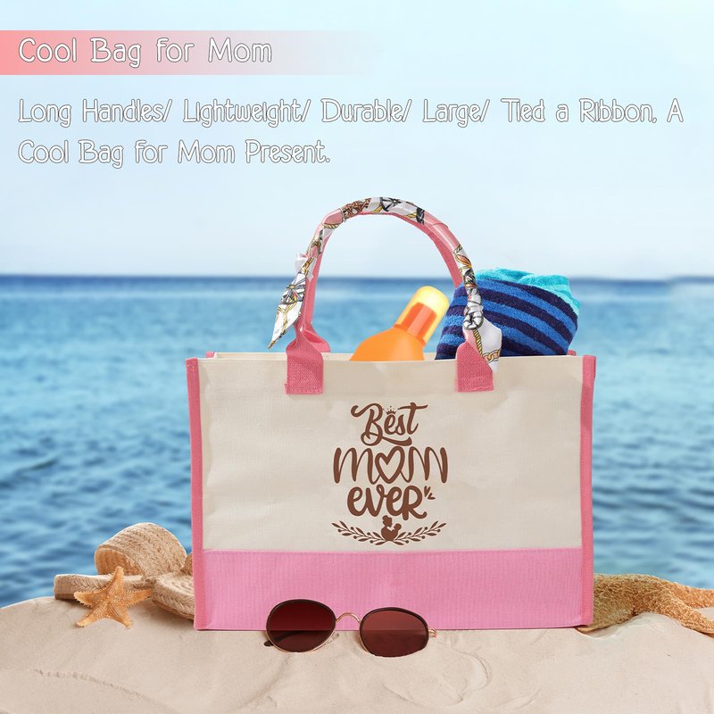Christmas Gift baskets for Women, Christmas Gift Sets for Mom, Her, Wife, Girlfriend, Care Package for Women, Birthday Unique Gifts, Holiday Gifts Basket with Canvas Tote Bag Sock Tumbler Flower Pink