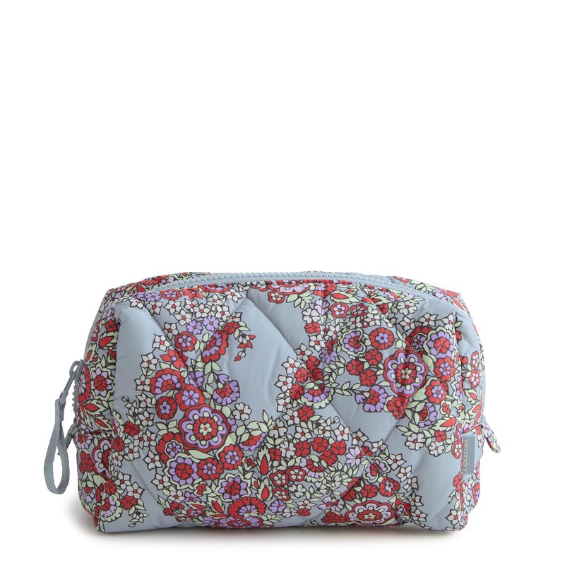 Featherweight Medium Cosmetic Makeup Bag, Paisley Bouquet, One Size