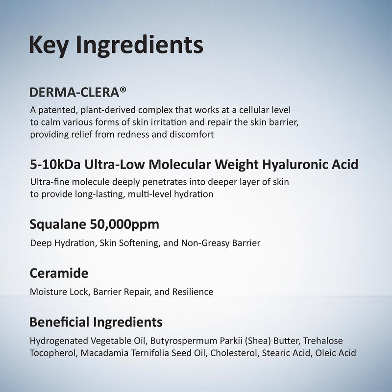 Rich Cream, Intense Face Moisturizer with Ceramide, Hydrolyzed Hyaluronic Acid, Squalane for Dry & Sensitive Skin, Excess Oil Control, Skin Texture Restoration & Soothe Irritated Skin, Korean Skincare