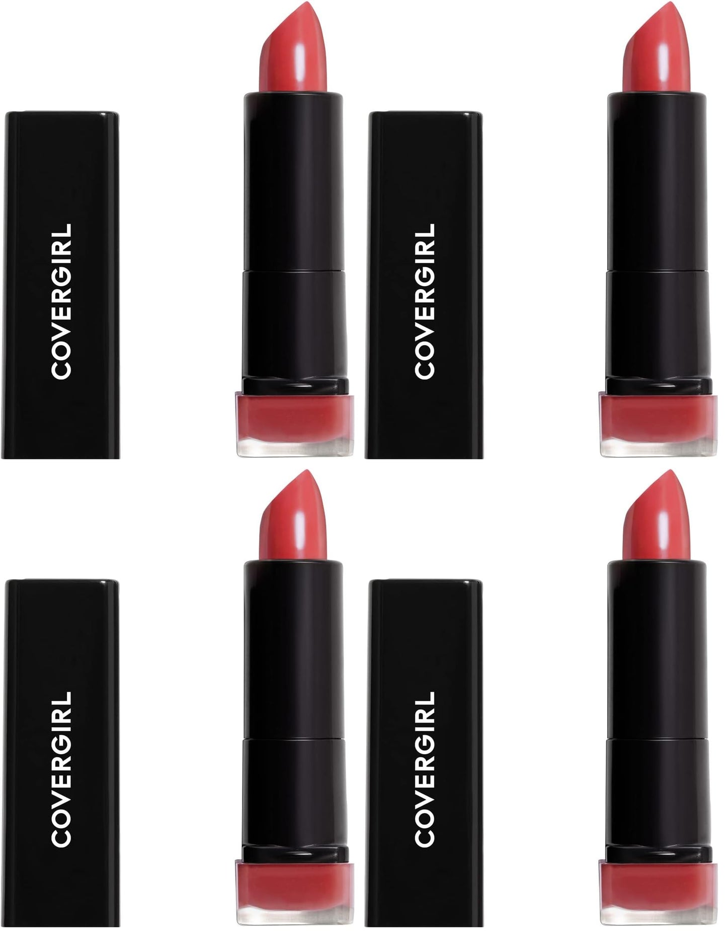 COVERGIRL Exhibitionist Lipstick Cream, HOT 305, Lipstick Tube 0.123 OZ (3.5 g) (Pack of 4)