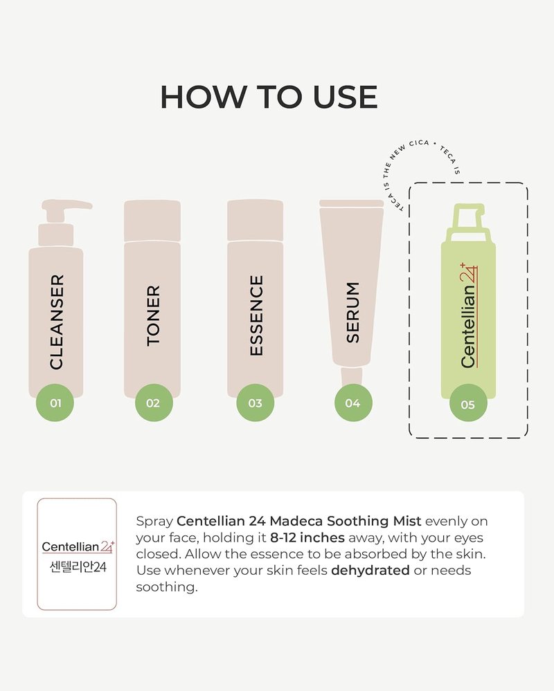 Centellian 24 Soothing Mist - Hydrating Facial Spray for Sensitive Skin | 3.4 fl oz, Korean Skincare