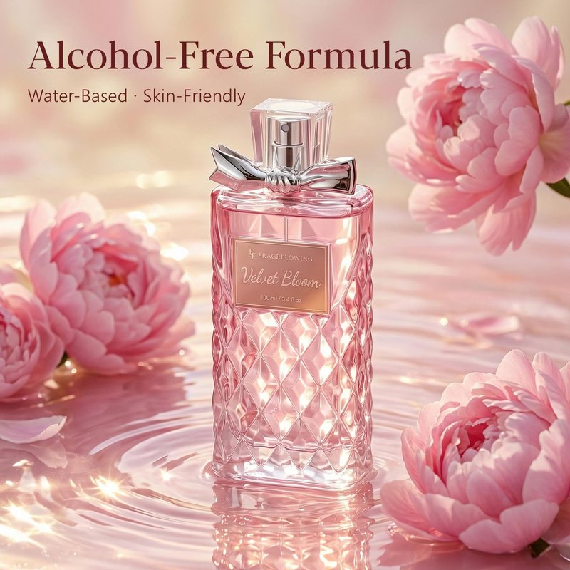 Perfume for Women, Alcohol-Free Long Lasting Floral Fragrance, Light & Soft Scent with Rose, Jasmine & Peony, Peach, Patchouli & Musk Base, 100ml / 3.4 fl oz, Gift for Women & Moms (Velvet Bloom)