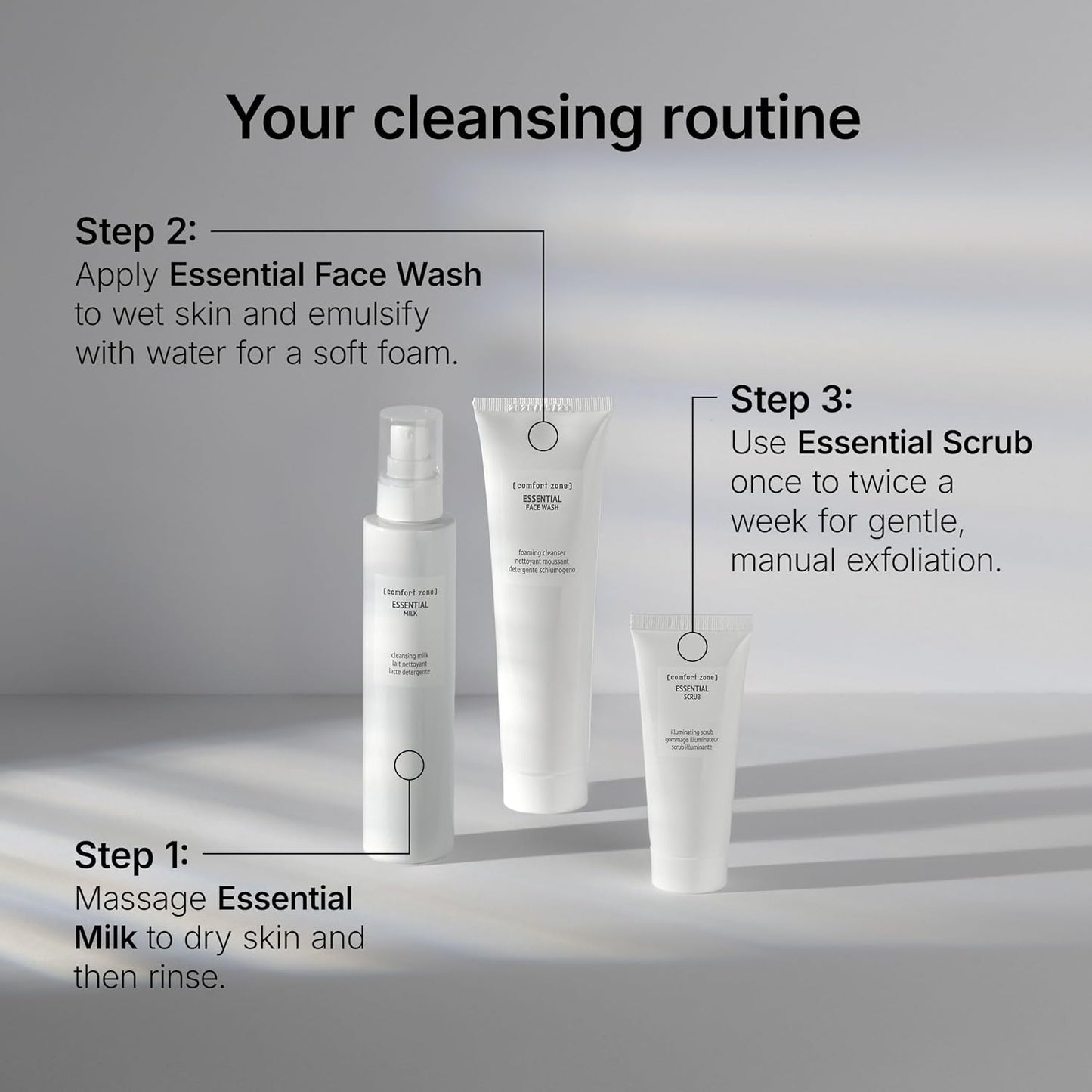 Essential Face Wash | Foaming Cleanser for Gentle Makeup Removal & Impurity Removal