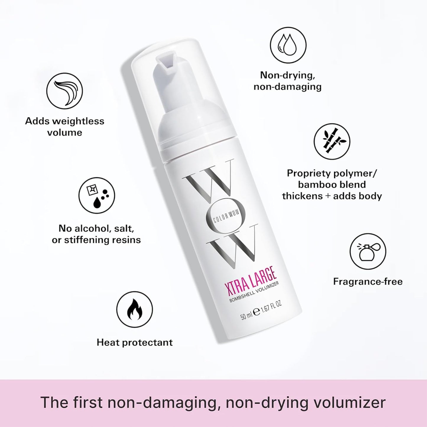COLOR WOW Xtra Large Bombshell Volumizer - Alcohol-Free Formula for Long-Lasting Volume & Thickness