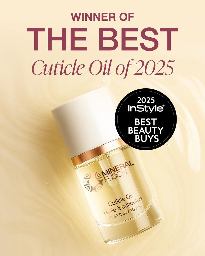 Mineral Fusion Cuticle Oil Nail Treatment - Natural Moisturizer with Vitamin E and Sweet Almond Oil - Softens & Protects Cuticles - Vegan, 99% Naturally Derived Formula - 0.33 oz
