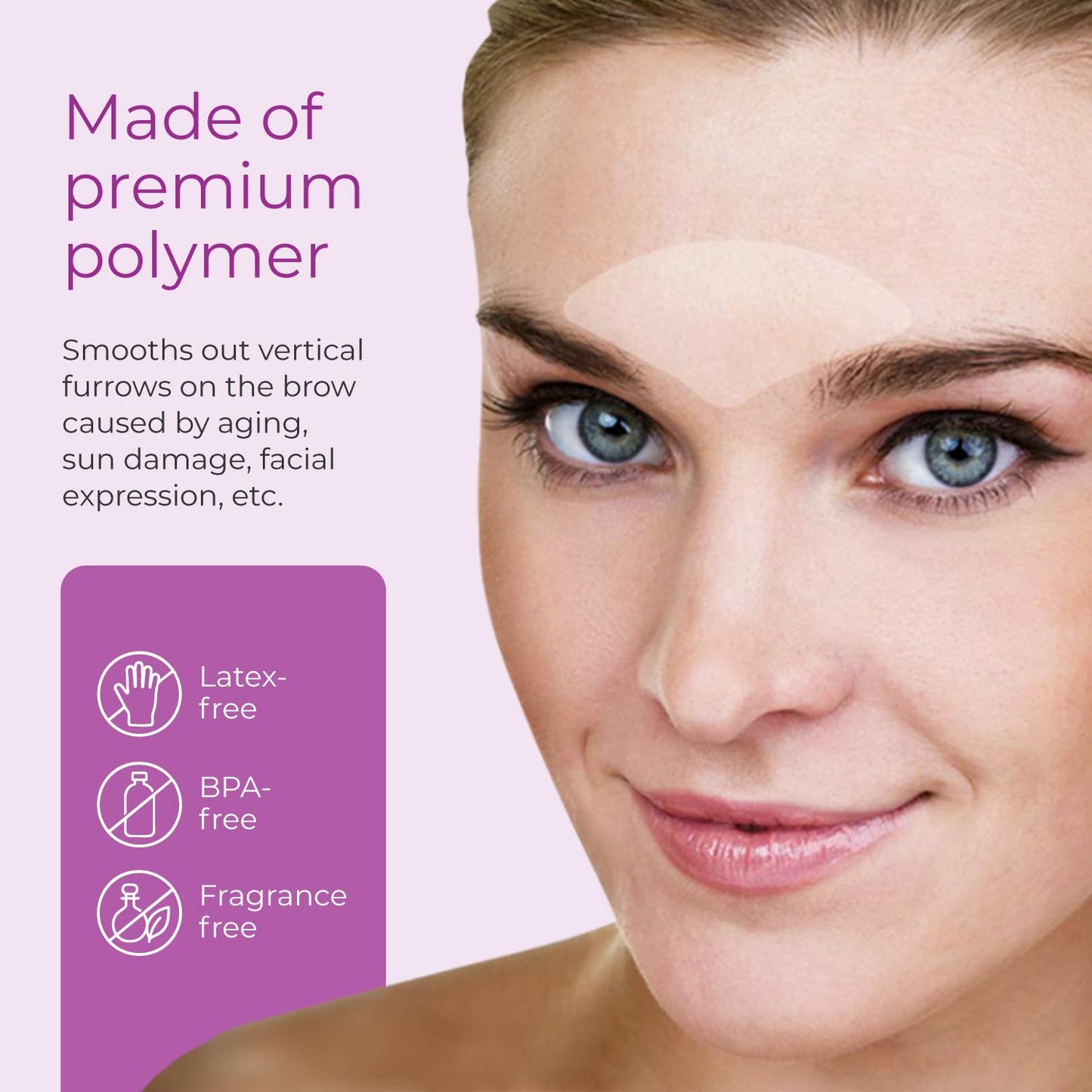 Furlesse Elevens Wrinkle Patches, Relax Fine Lines, Non-Invasive Anti-Wrinkle Tape for Frown Lines, Anti-Aging Skincare, 30-Count, 30-Day Use