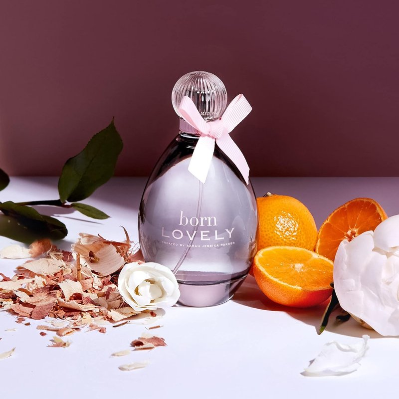 Born Lovely by SJP - Amber Floral Eau De Parfum Spray for Women - Lush Mandarin, Peony, Honeysuckle - 1.7 oz Long-Lasting Fragrance