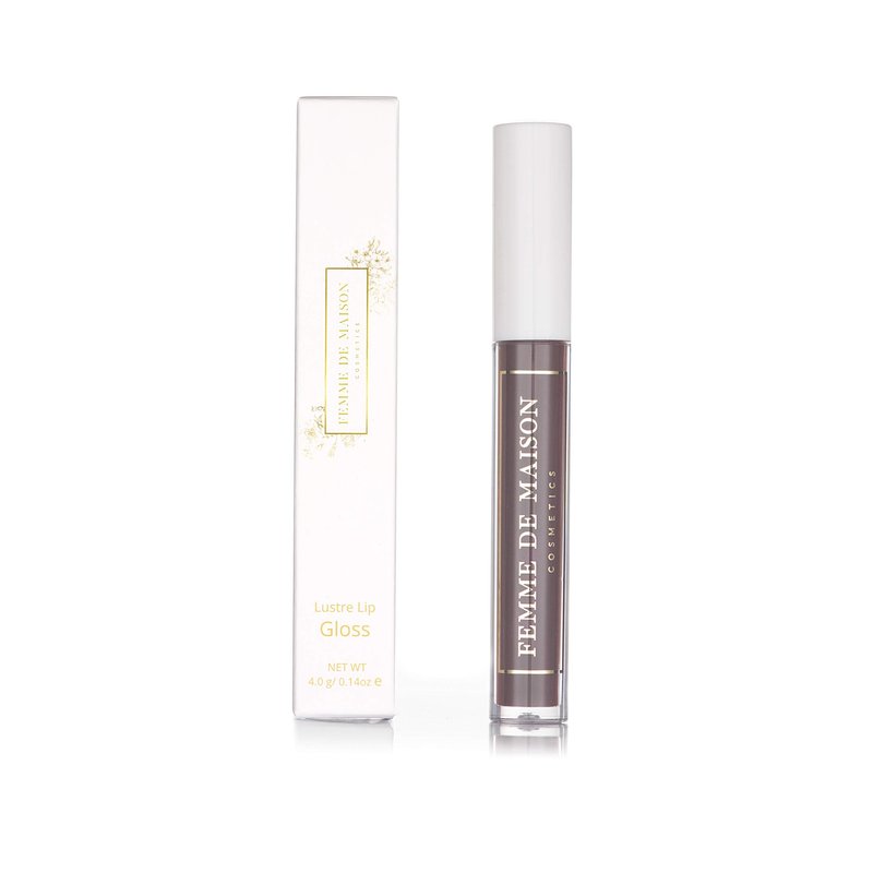 Femme de Maison Cosmetics, Lustre Lip Gloss, Moisturizing, Long Lasting with Squalane & Vitamin E, 100% Gluten, Paraben & Phthalate-Free, Never Sticky, Soft, Natural Colors (Figue Noir 10)