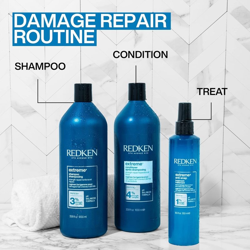Redken Extreme Conditioner | Anti-Breakage & Protection for Damaged Hair | Infused With Proteins-| 33.8 Fl Oz,(Pack of 2)