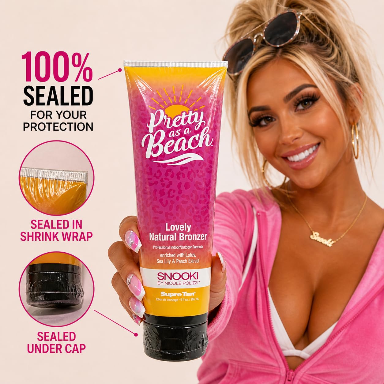 Supre Snooki Pretty As A Beach Natural Bronzer Indoor/Outdoor Formula 9oz