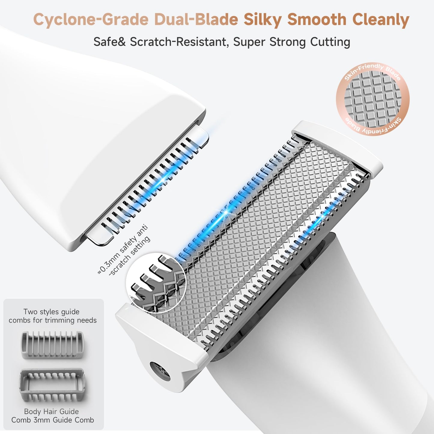 Electric Razor for Women, 5-in-1 Bikini & Body Trimmer, Waterproof Shaver