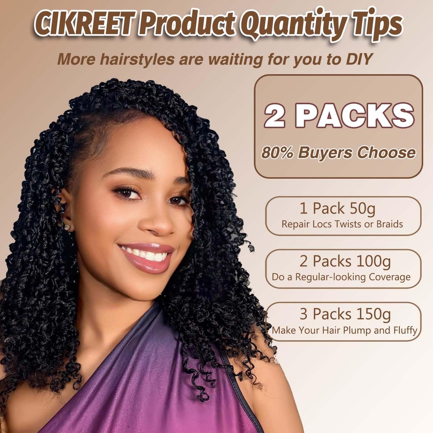 Afro Kinkys Bulk Human Hair for Mini Twist Braiding Braids Locs Dreadlock Extensions Afro Kinky-Curly Human Braiding Hair Bulk Bundles for Men Women Kids 10 Inch 50g 350 Orange Natural Soft Fluffy