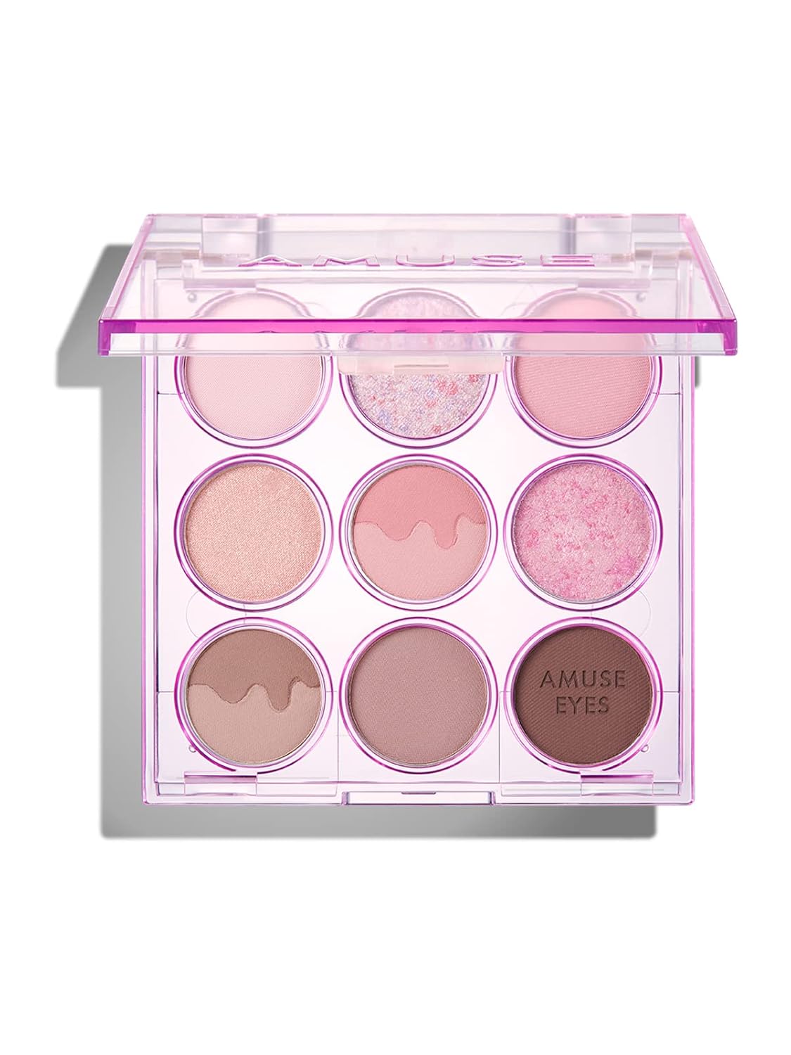 Amuse SEOUL Eye Color Palette - 9-Cool Rose Tones, Blendable Matte & Shimmer Eyeshadow, Vegan Korean Makeup | 02 Cool Rose