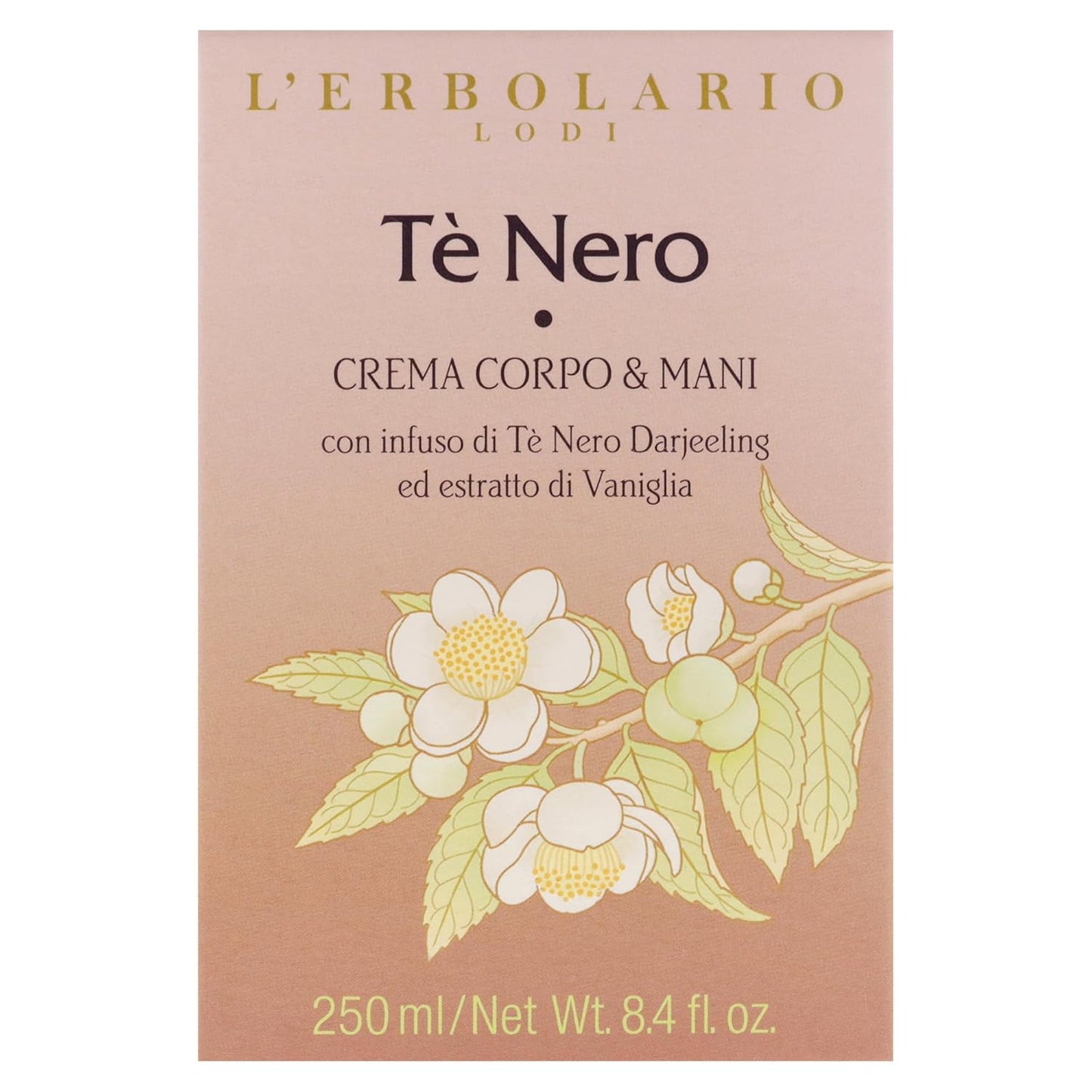 LErbolario Black Tea Body & Hand Cream - Hydrating Unisex Lotion | 8.4 oz