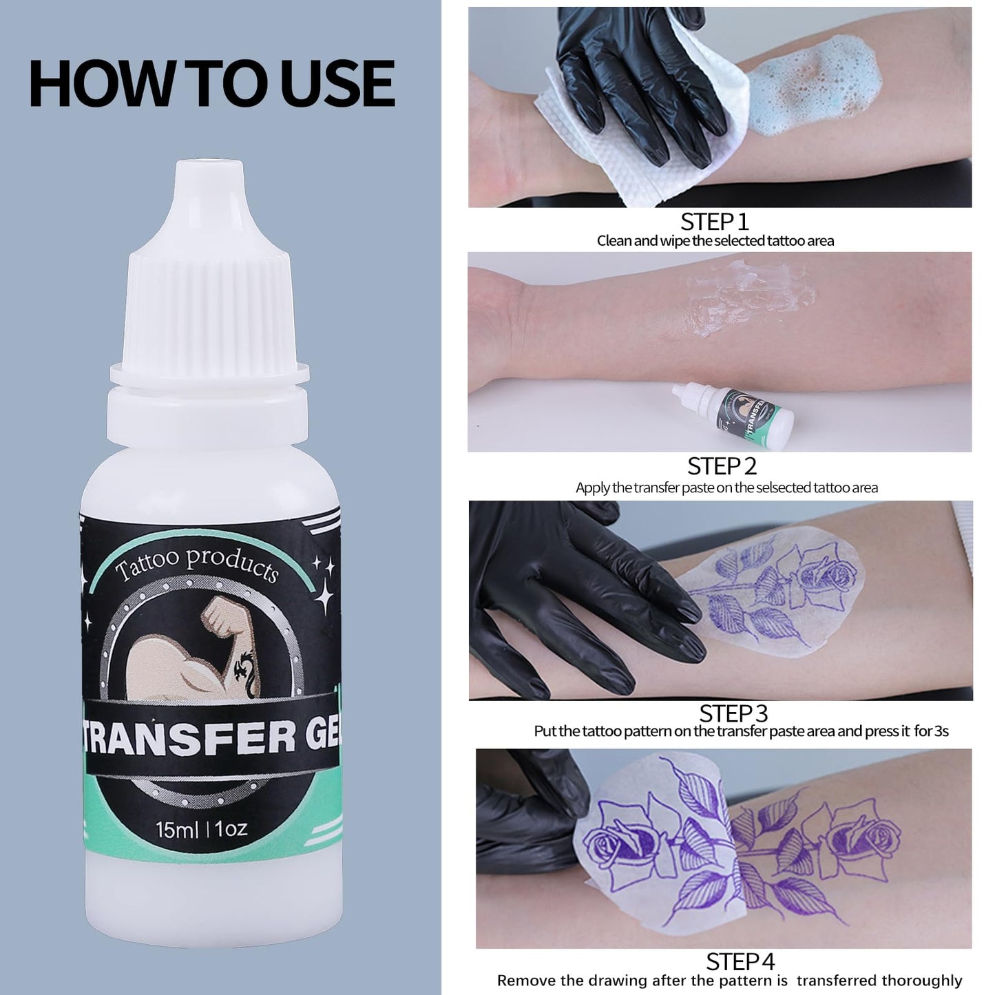 Wireless Tattoo Kit for Beginners - Tattoo Machine with 2pcs 1200 mAh Capacity Power Supply, Tattoo Pen Kit with 10Pcs Tattoo Cartridge Needles Transfer Papers and 2mm Tatoo Practice Skin