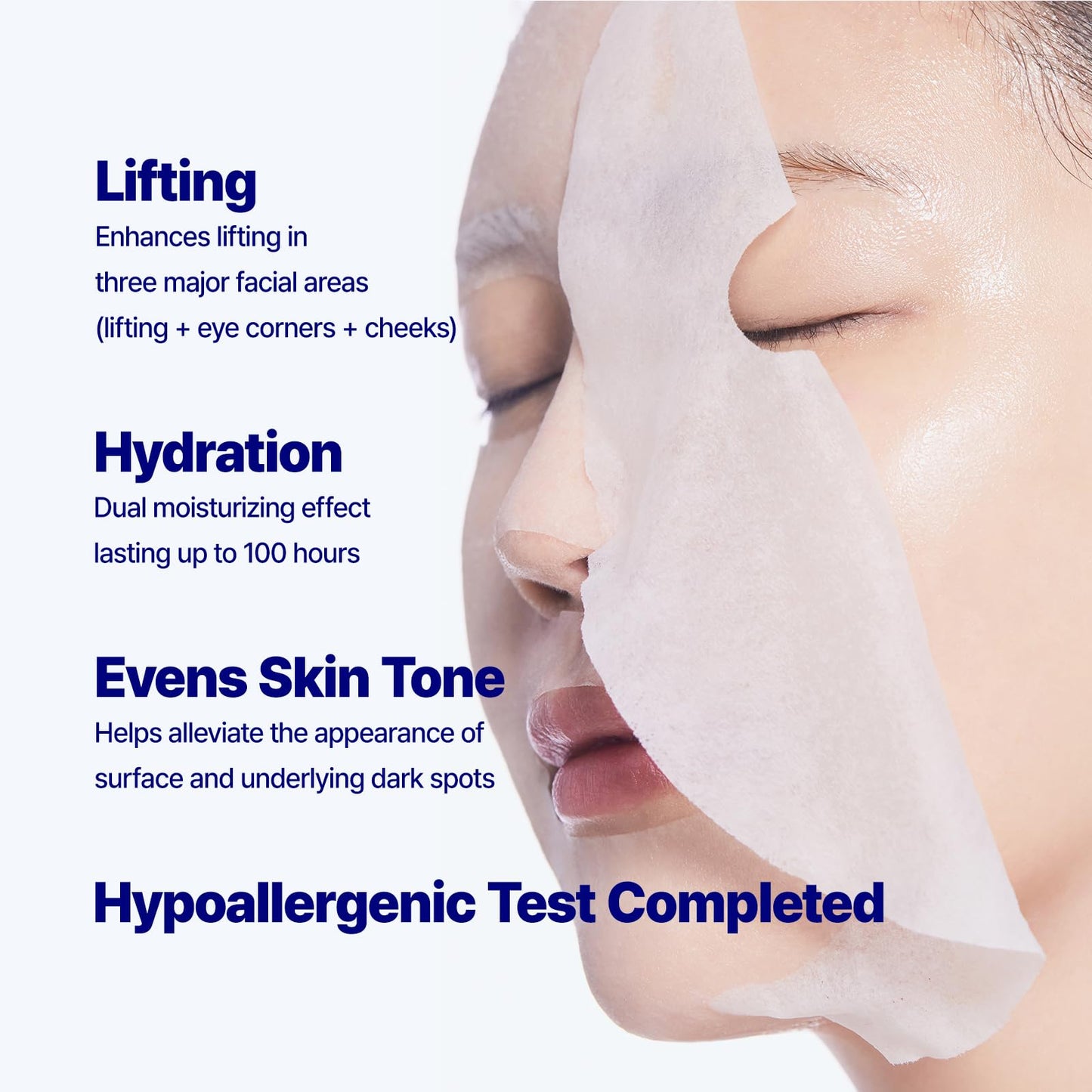 Color Deep Glutathione 365 Mask(1pack, 30sheets, 360g)/ 99% Pure Glutathione, 100% Plant-Based Vegan Sheet quick all-in-one skin solution mask with hydration, illuminating, and wrinkle care functions