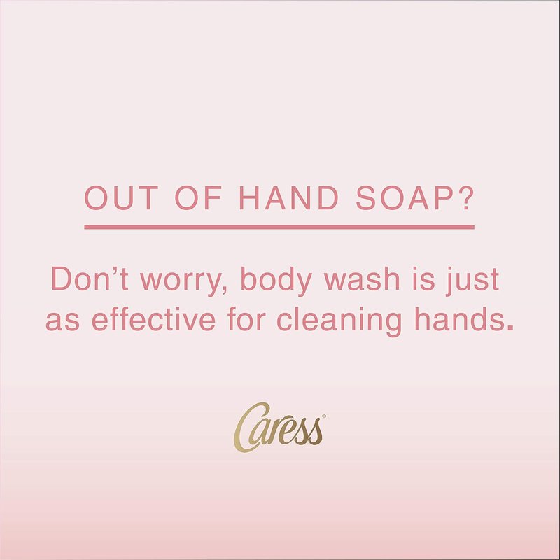 Caress Hydrating Body Wash - Silky Soft Skin with Silk Extract & Floral Oil | 25.4 oz