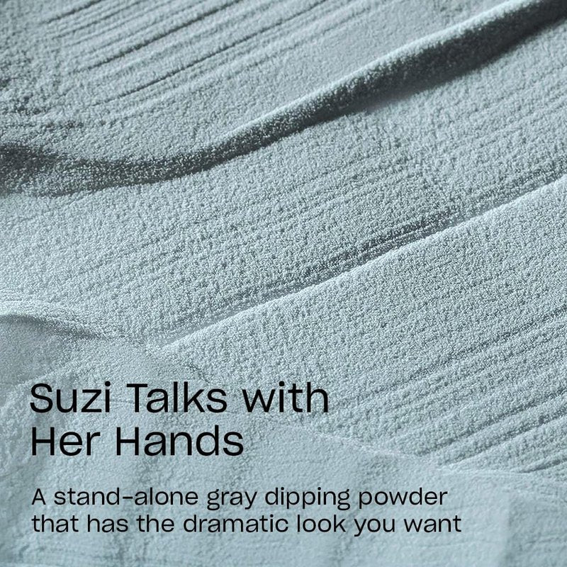 OPI Powder Perfection Suzi Talks with Her Hands | Opaque Muted Gray Crème Nail Dipping Powder | Muse of Milan Collection