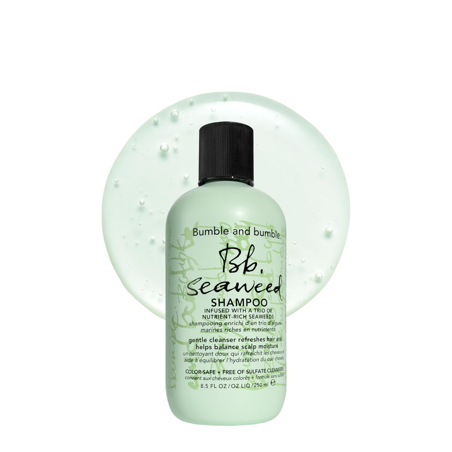 Bumble and bumble. Seaweed Hydrating Shampoo | Gently Cleanses Without Stripping |Improves Scalp Hydration| Sulfate-Free Cleanser | For Fine to Medium Curly Wavy Straight Hair, 8.5 Fl Oz