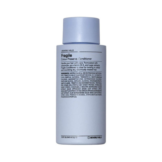 J Beverly Hills Blue Fragile Colour Preserve Conditioner with Chamomile for Split Ends, 12 Oz