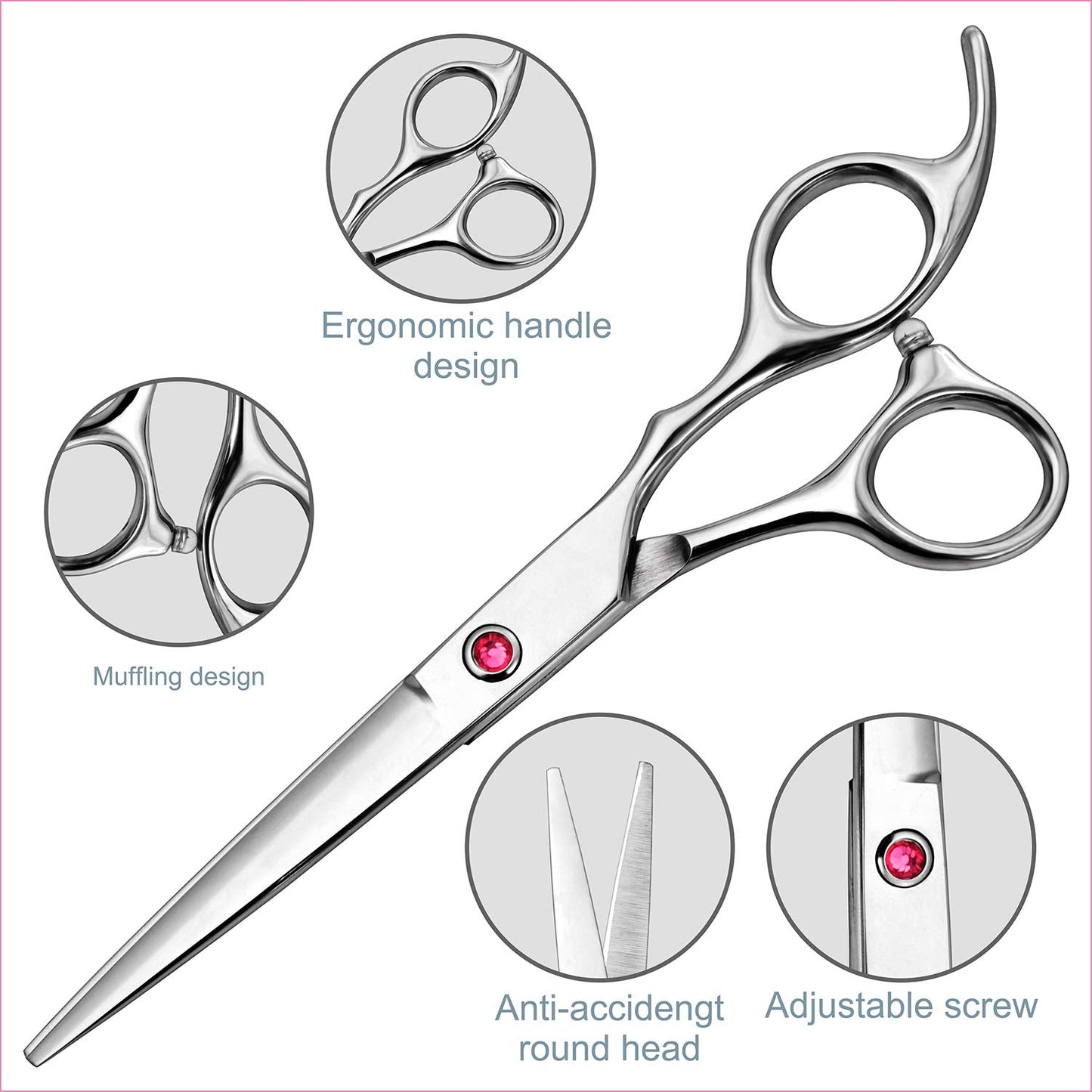 Hair Thinning Scissors Hair Cutting Scissors Kit, Fcysy Tijeras De Peluqueria Profesional Hair Trimming Scissors Haircut Scissors Blending Shears Set, Baber Shears Layering Scissors Hair Accessories