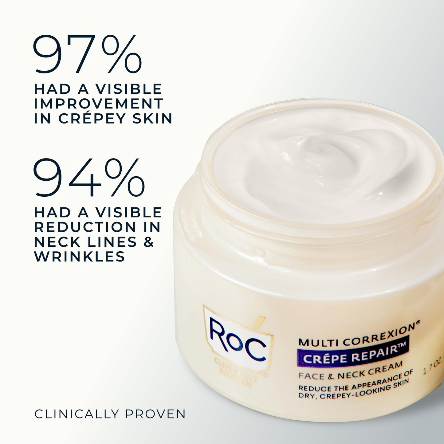 RoC Crepe Repair Anti Aging Daily Face Moisturizer & Neck Firming Cream (1.7 oz) + RoC Retinol Wrinkle Smoothing Capsules (7 CT), Skin Care Routine for Women and Men