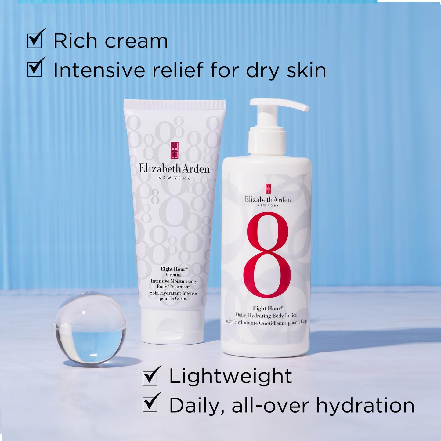 Elizabeth Arden Eight Hour Cream Intensive Moisturizing Body Treatment, Hydrating Lotion for Dry Skin, Made with Shea Butter & Glycerin, 13.5 oz
