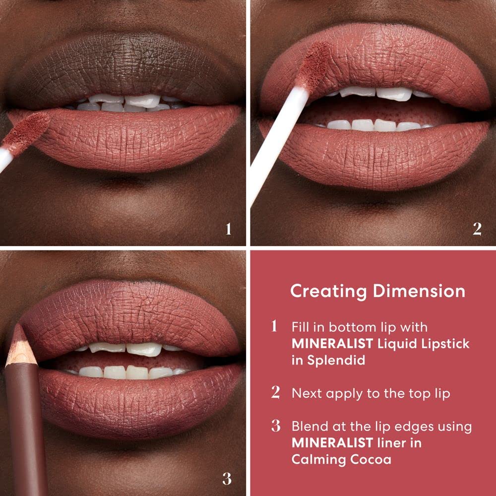 bareMinerals Mineralist Lasting Matte Liquid Lipstick for Women, Velvet Matte Finish, All-Day Wear, Weightless, Non-Drying Formula, Talc-Free Lipstick, Vegan, Cruelty-Free & Dermatologist-Tested