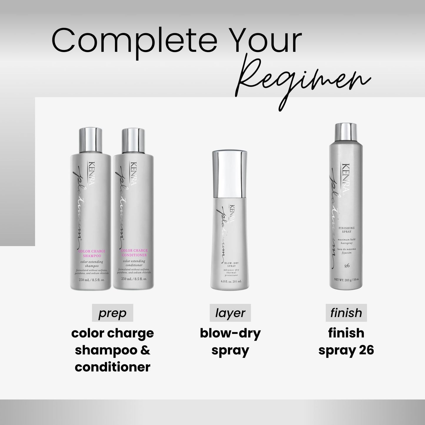 Kenra Platinum Finishing Spray 26 50% | Maximum Hold Hairspray | Fast-drying, Non-Flaking, Non-Drying | Humidity-Resistant |All-Day Style Retention |High-Shine Finish |All Hair Types | 10 oz (2-Pack)