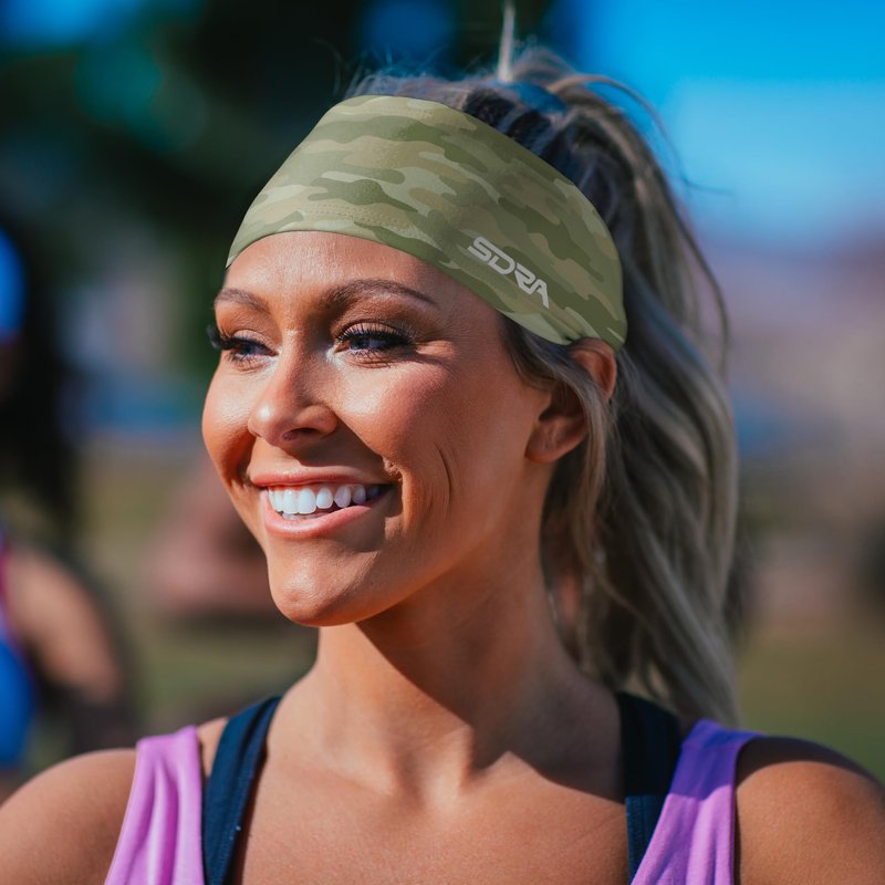 Suddora Camo Tapered Headband - Workout, Hunting, Sports, Shooter Games