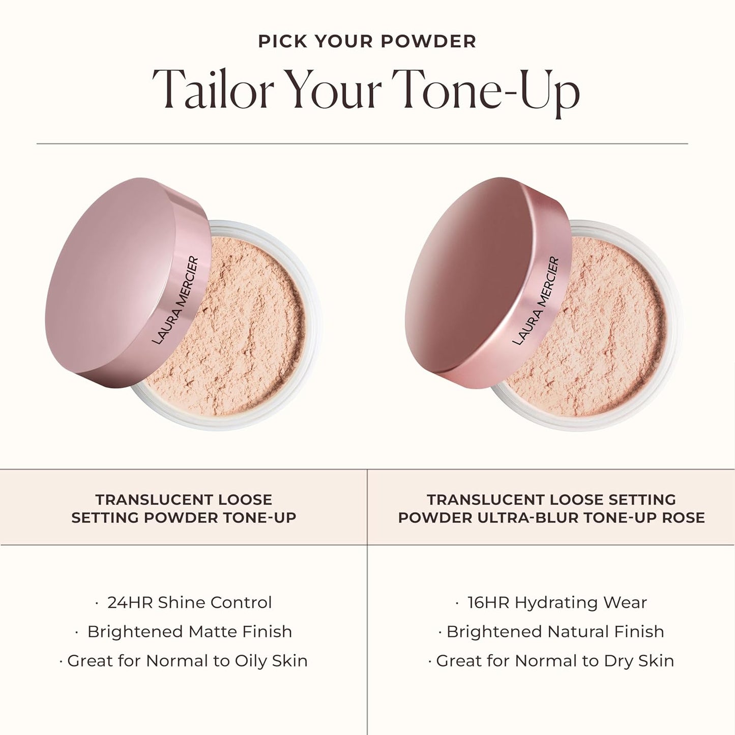 Laura Mercier Translucent Loose Setting Powder | 24HR Shine Control, Soft Matte Finish, Long-Lasting Wear, 4 Shades for All Skin Tones