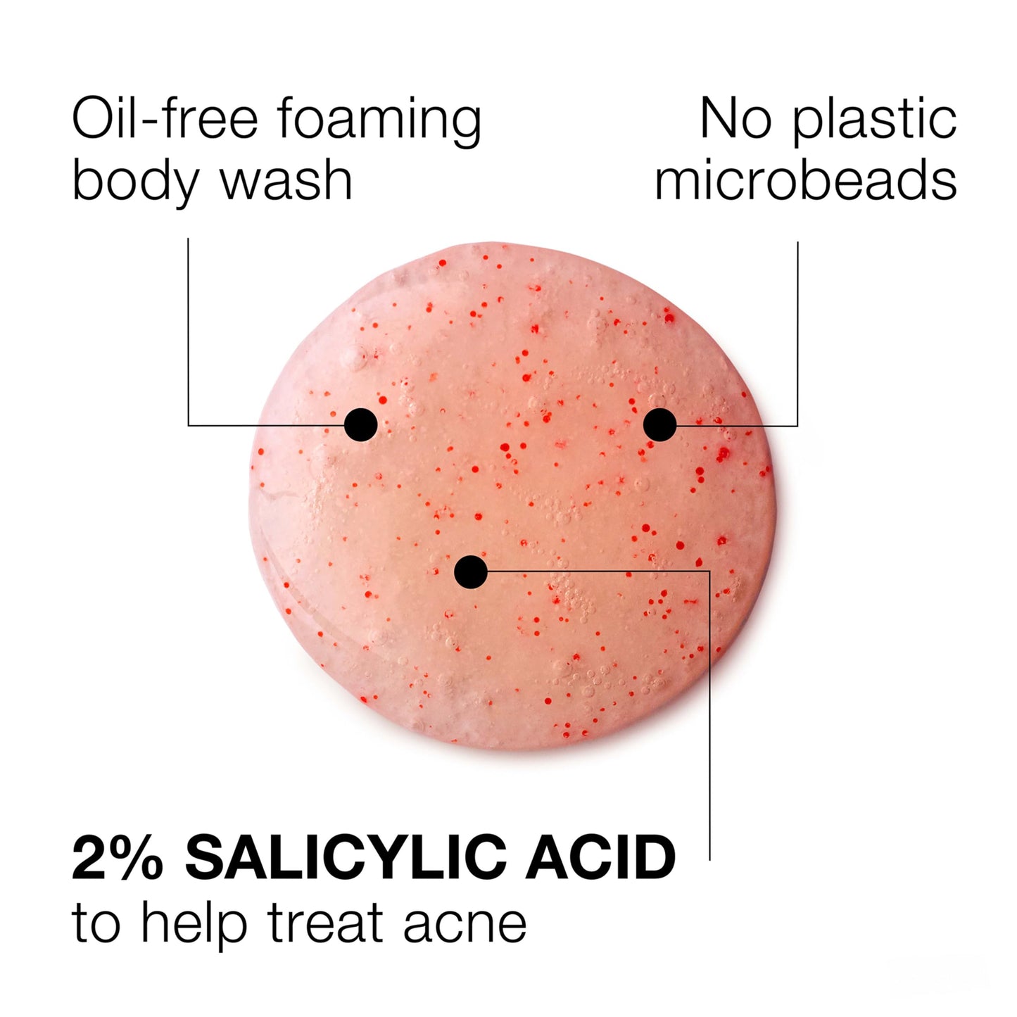 Neutrogena Body Clear Acne Body Wash Pink Grapefruit - Salicylic Acid Formula for Breakout Treatment, Exfoliating Cleanser for Clear Skin, 8.5 fl. oz. Bottle, 3-Pack