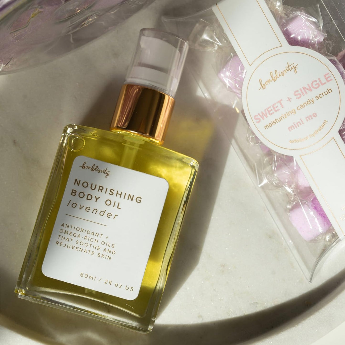 Bonblissity Nourishing Body Oils, 2oz Travel Size - Lavender Scented