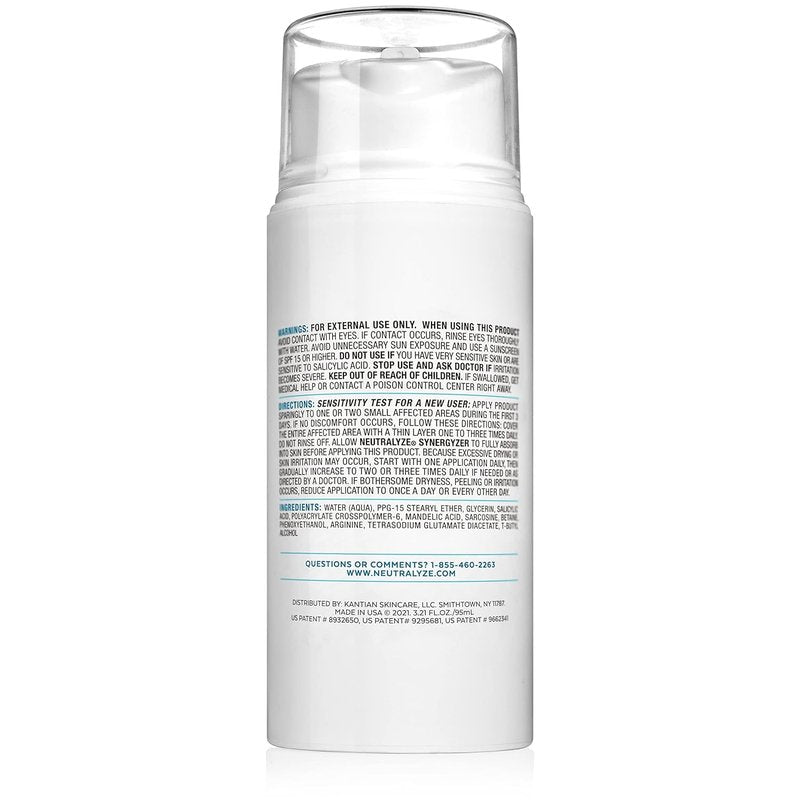 Neutralyze Acne Moisturizer - Maximum Strength 2% Mandelic & Salicylic Acid Treatment | All Skin Types, Teens & Adults