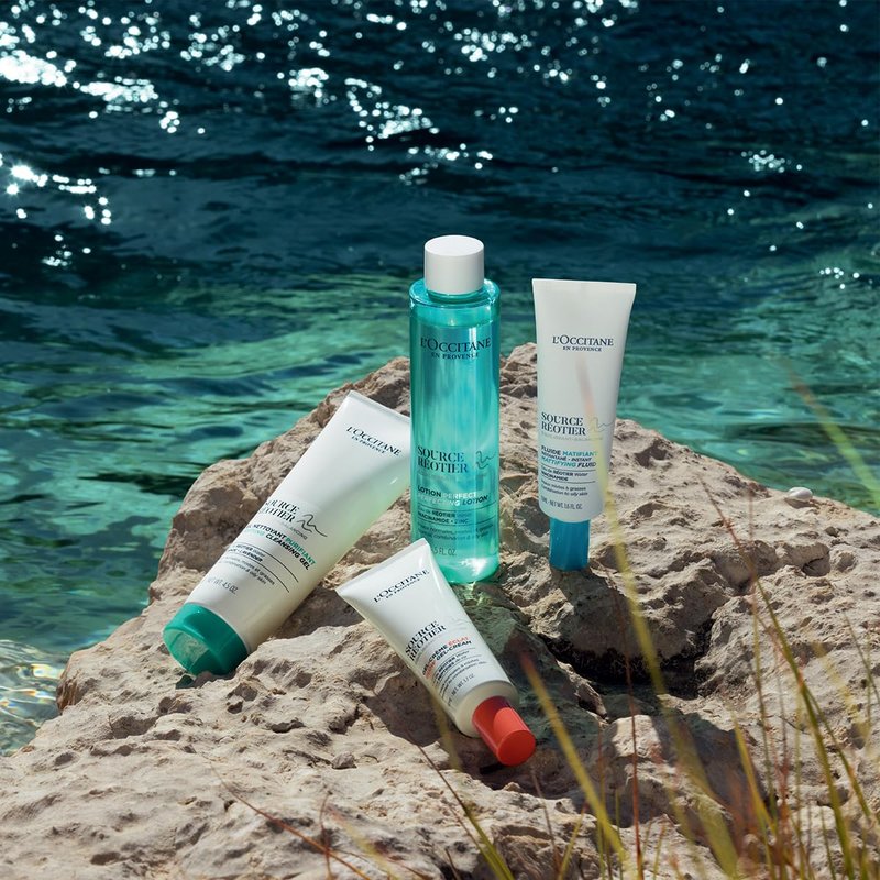 L'OCCITANE Source Reotier Perfecting Lotion: Balance & Tone Skin with Hyaluronic Acid, Remove Excess Sebum, 5 Fl. Oz
