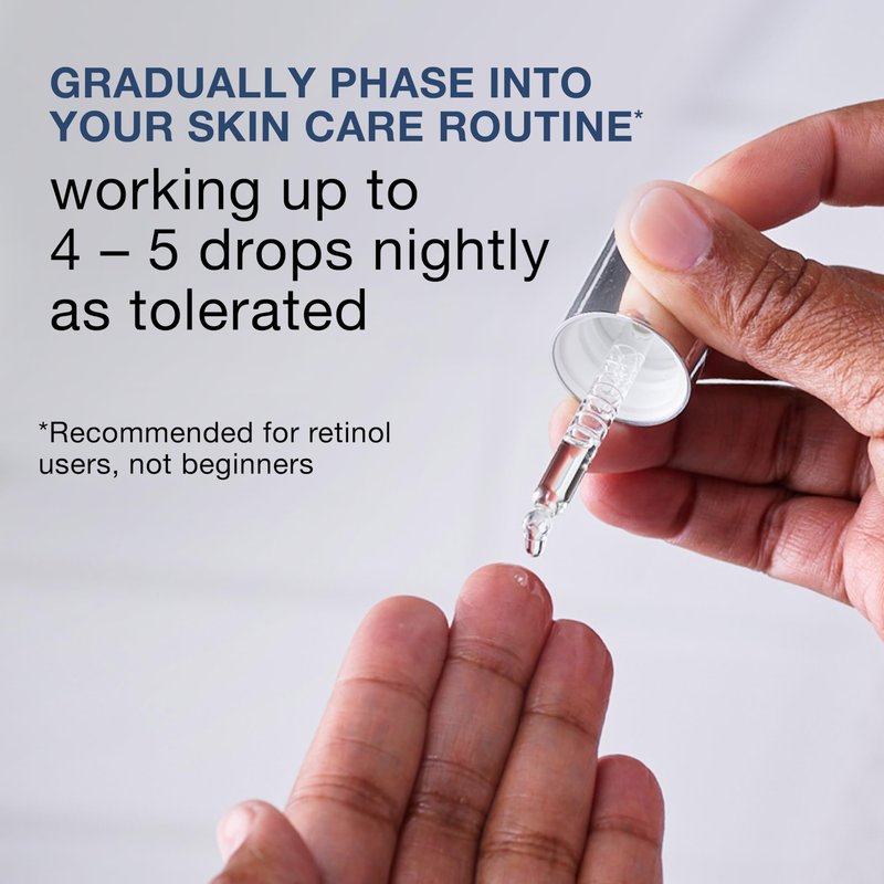 Neutrogena Rapid Wrinkle Repair Retinol Pro+ Power Facial Serum, Gentle Anti-Aging Face Serum with Pure Retinol & Nourishing Emollients, Non-Comedogenic, Paraben-Free, 1 fl. oz