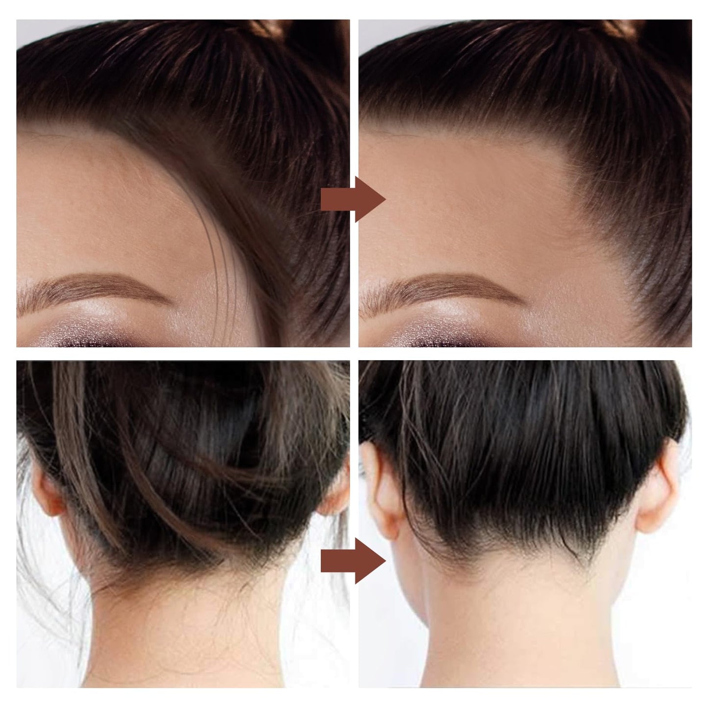 AFGHOUZ Dual-Ended Hair Finishing Stick, Flyaway Hair Tamer Stick, Clear Hair Styling Gel Stick Fix Irregular Hair, Small Broken Hair, Refreshing Not Greasy