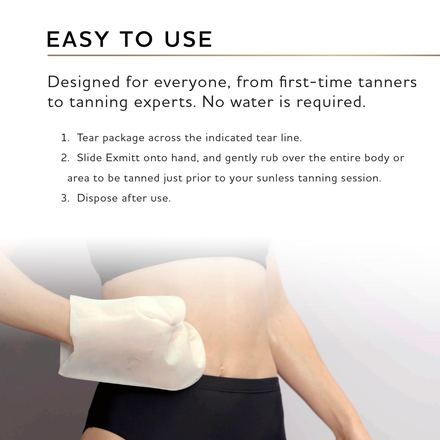 Norvell Pre Sunless Tan Body Buff eXmitt - Exfoliate, Prime and pH Balance, Disposable/Single-Use Exfoliating Mitt for use before Self Tanner