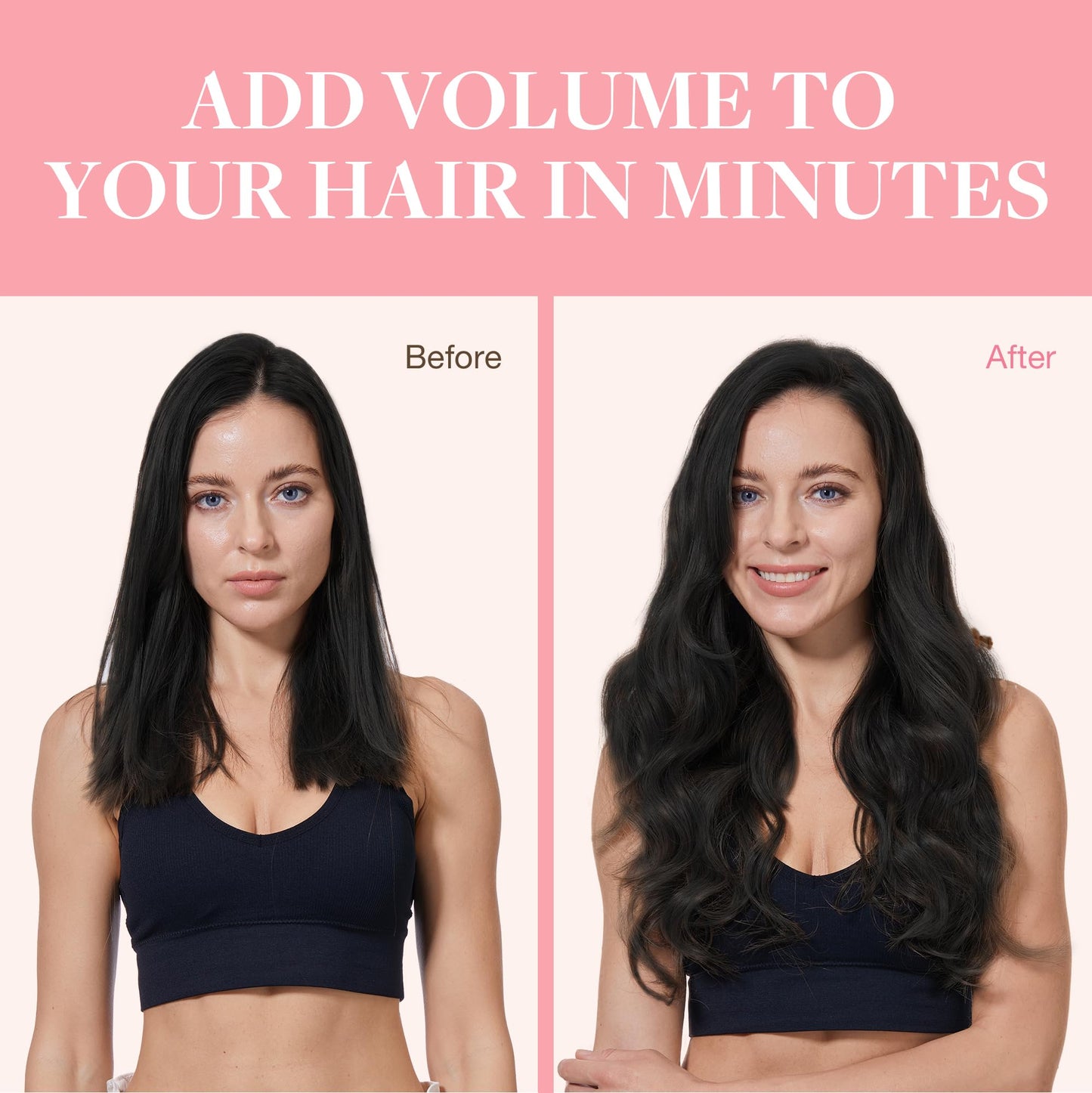 GOO GOO Clip in Hair Extensions Real Human Hair, Remy Human Hair Extensions Clip ins for Women, Natural Human Hair