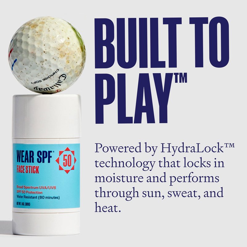 Wear SPF Sunscreen Sport Stick – Sweat & Water-Resistant SPF 50, 3-pack