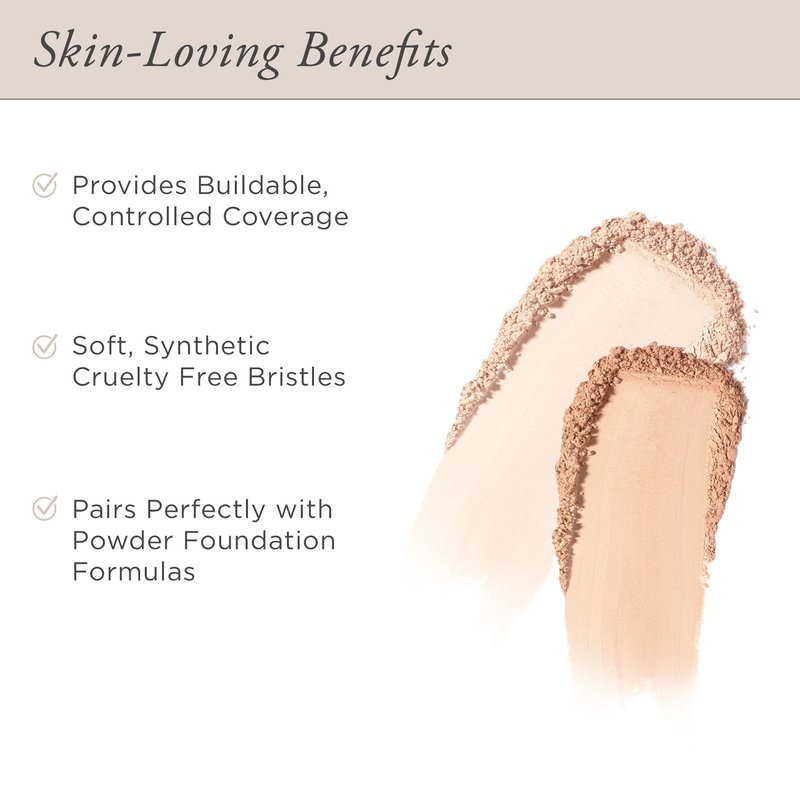 PÜR MINERALS Chisel Brush, Flat Top Makeup Brush, Synthetic, Cruelty-Free Bristles, 1 ct.